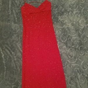 Red gown